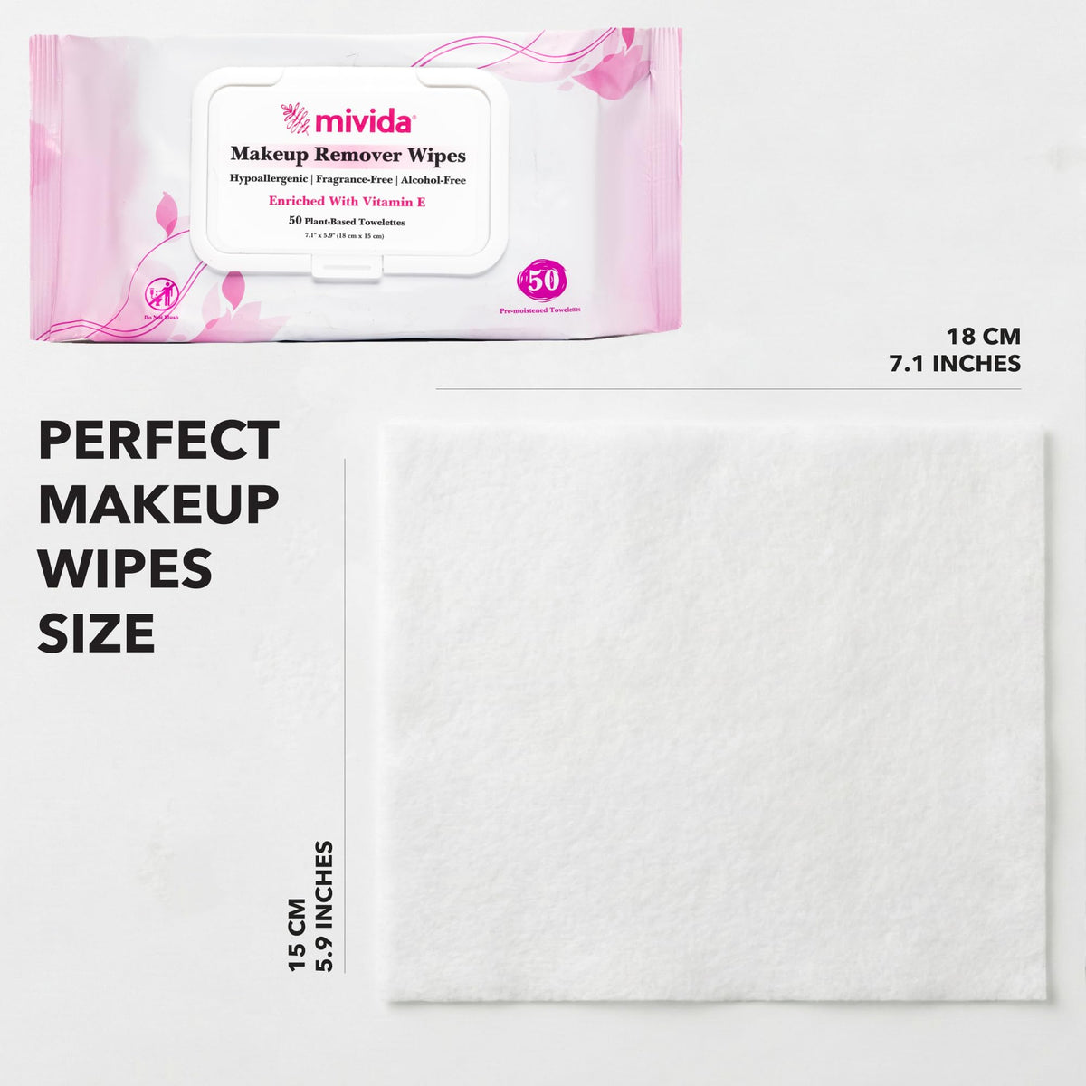 mivida makeup remover wipes in lifestyle setting