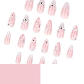Mivota Press On Nails applied on fingers showcasing elegant design