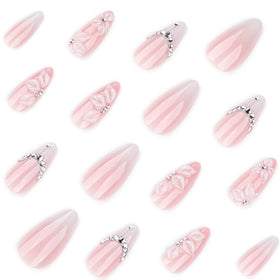 Mivota Press On Nails displayed in packaging with various sizes