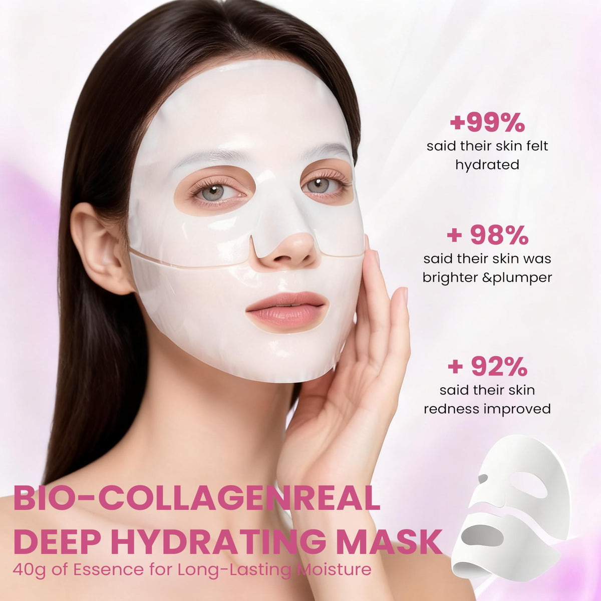 MIXAROLA Collagen Glow Up Mask 2.0 texture close-up
