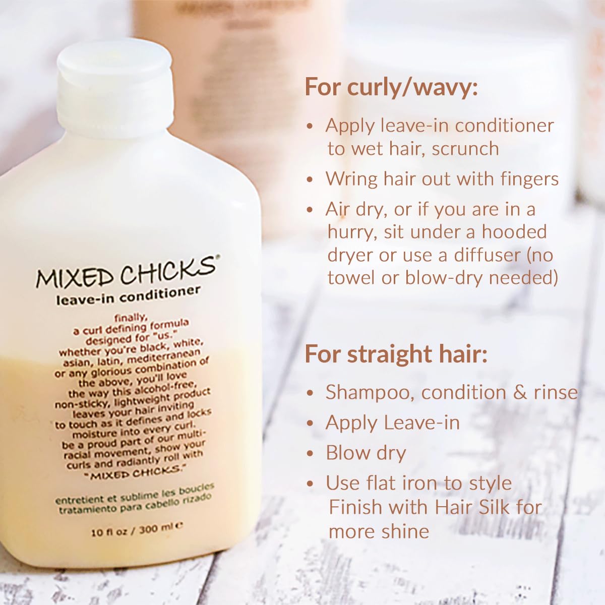 Mixed Chicks Curl Defining Leave-In Conditioner 10 fl oz lifestyle scene