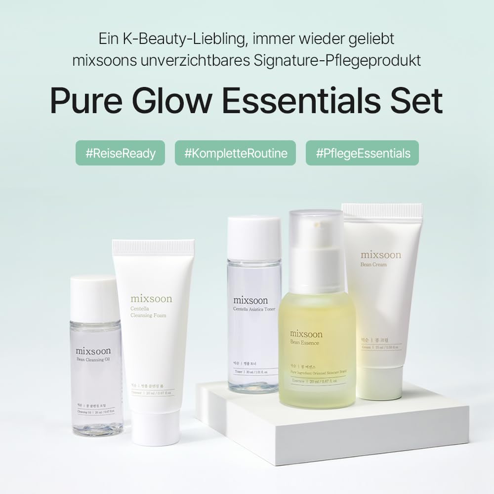 mixsoon Bean Cleansing Oil 15ml bottle in the Pure Glow Essentials Set