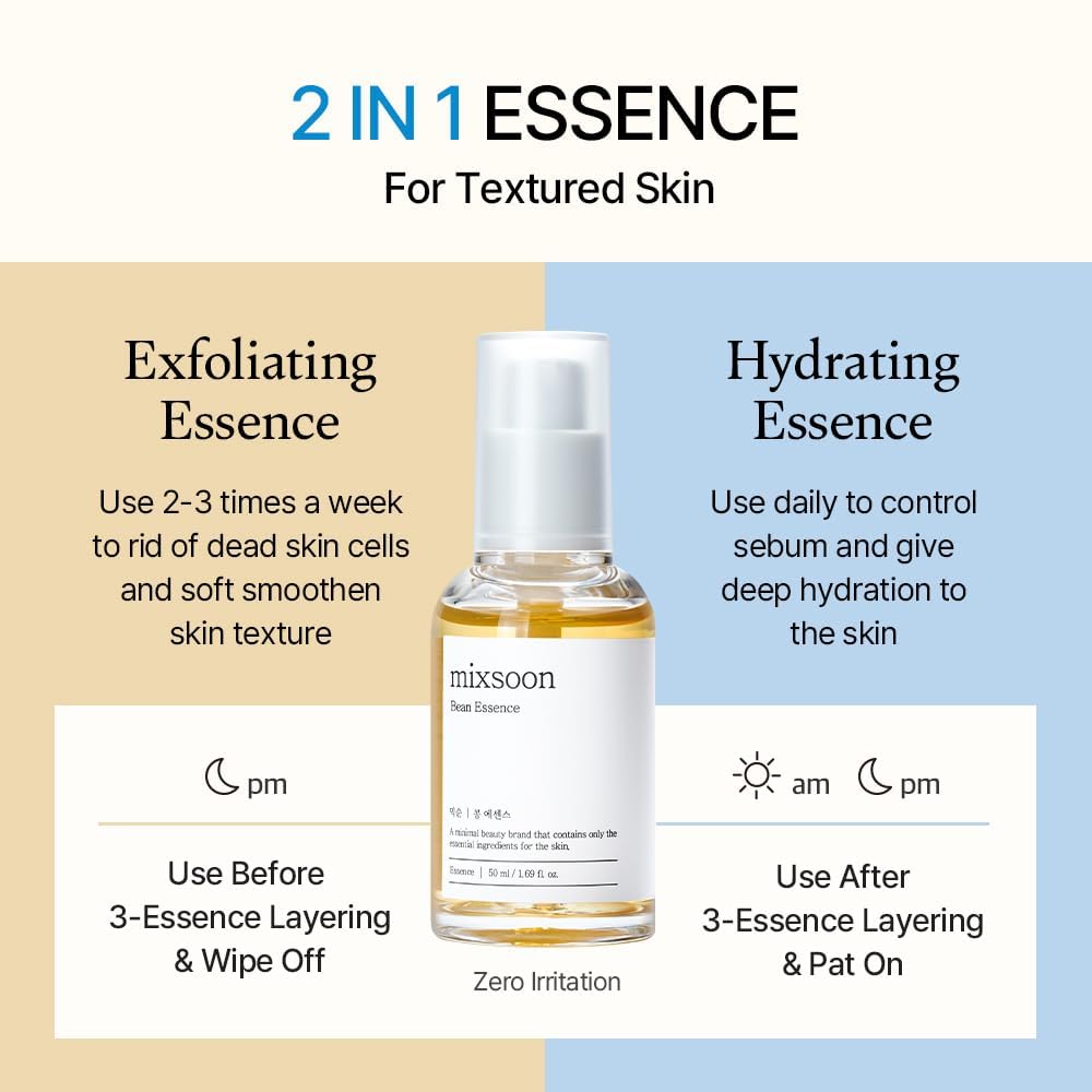 mixsoon Bean Essence 50ml side view with pump