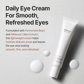 mixsoon Bean Eye Cream 20ml back view with ingredient list