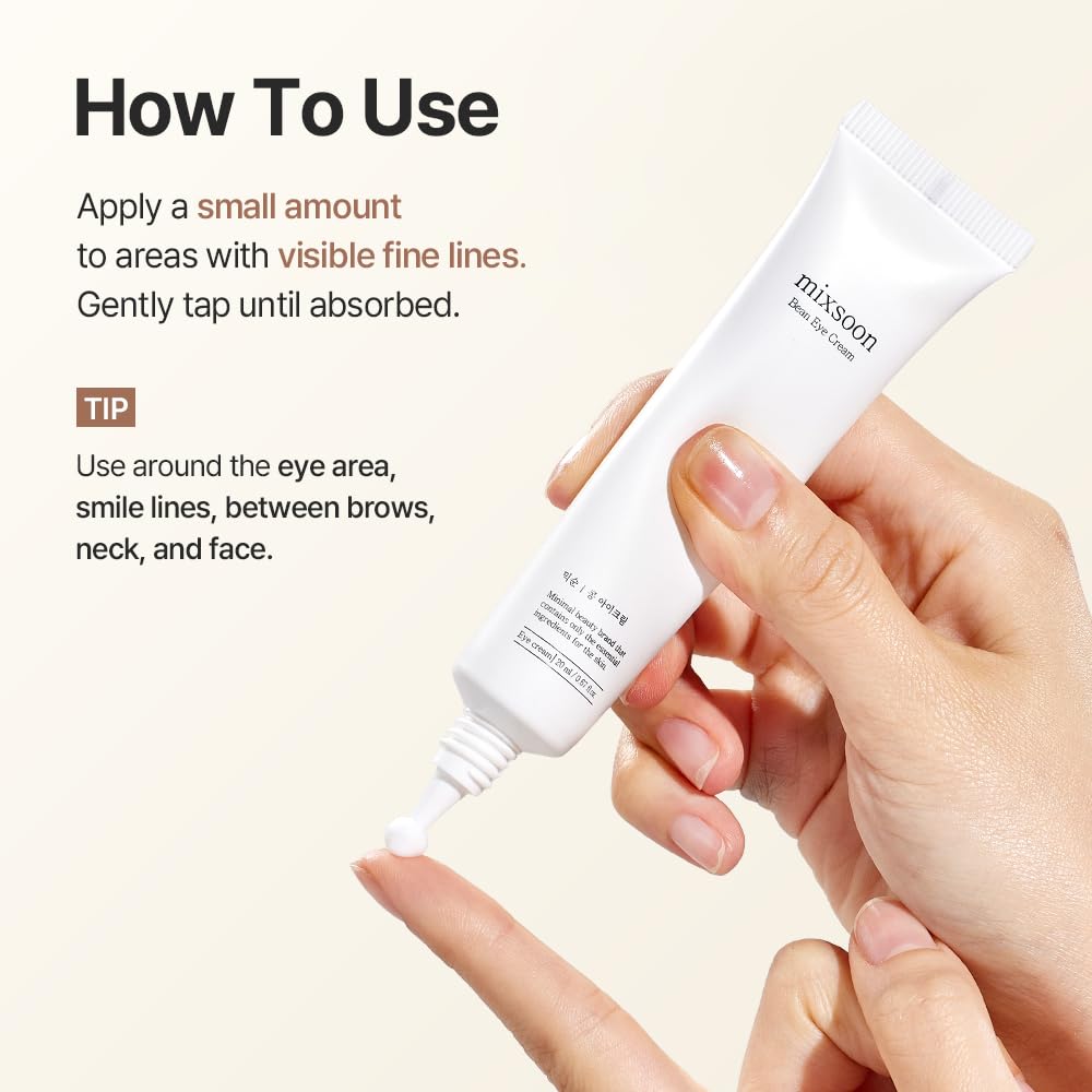 mixsoon Bean Eye Cream 20ml on a bathroom counter