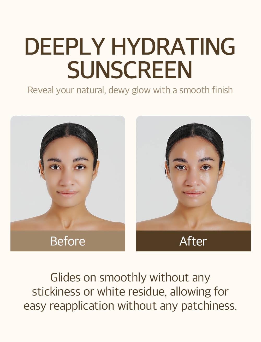 mixsoon Bean Sunscreen application on face