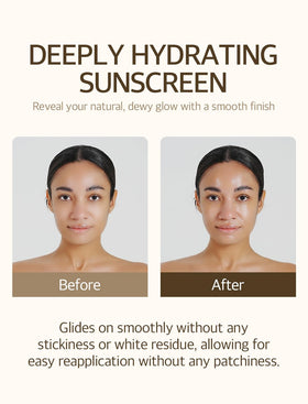 mixsoon Bean Sunscreen application on face