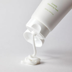 mixsoon Centella Cleansing Foam in a bathroom setting