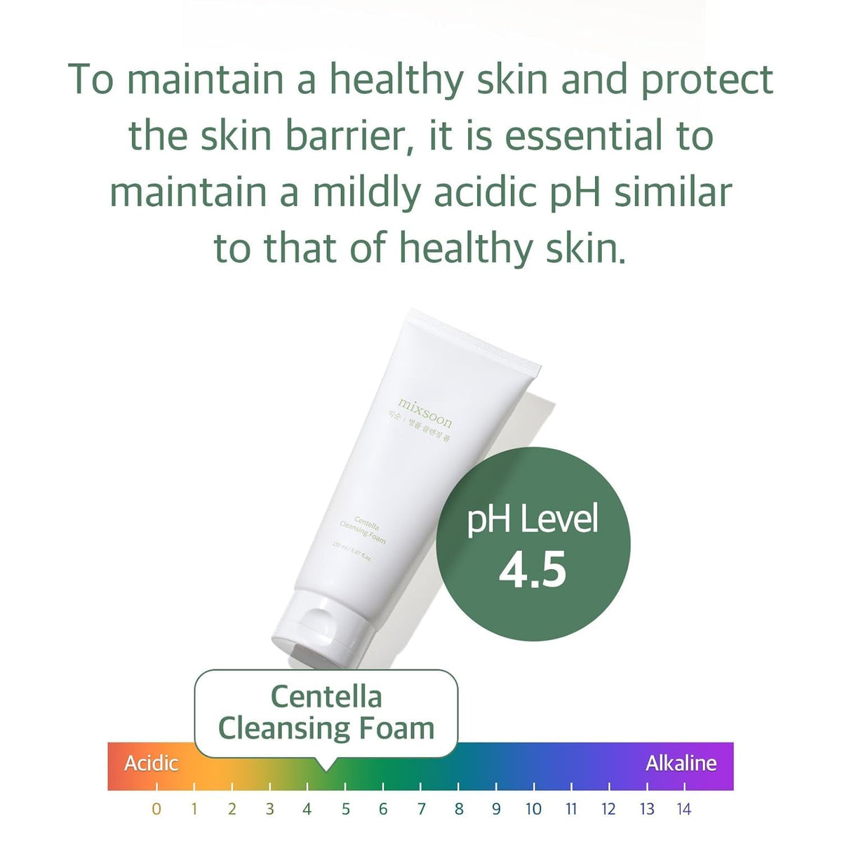 mixsoon Centella Cleansing Foam key ingredients list