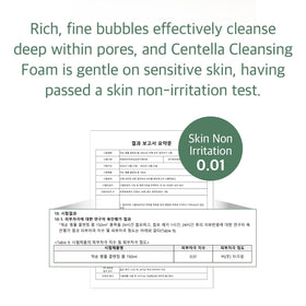 mixsoon Centella Cleansing Foam usage instructions