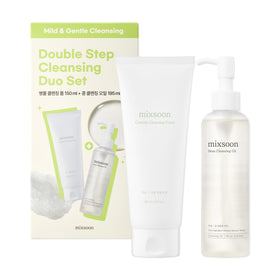 mixsoon Double Cleansing Set including Cica Foam and Bean Cleansing Oil