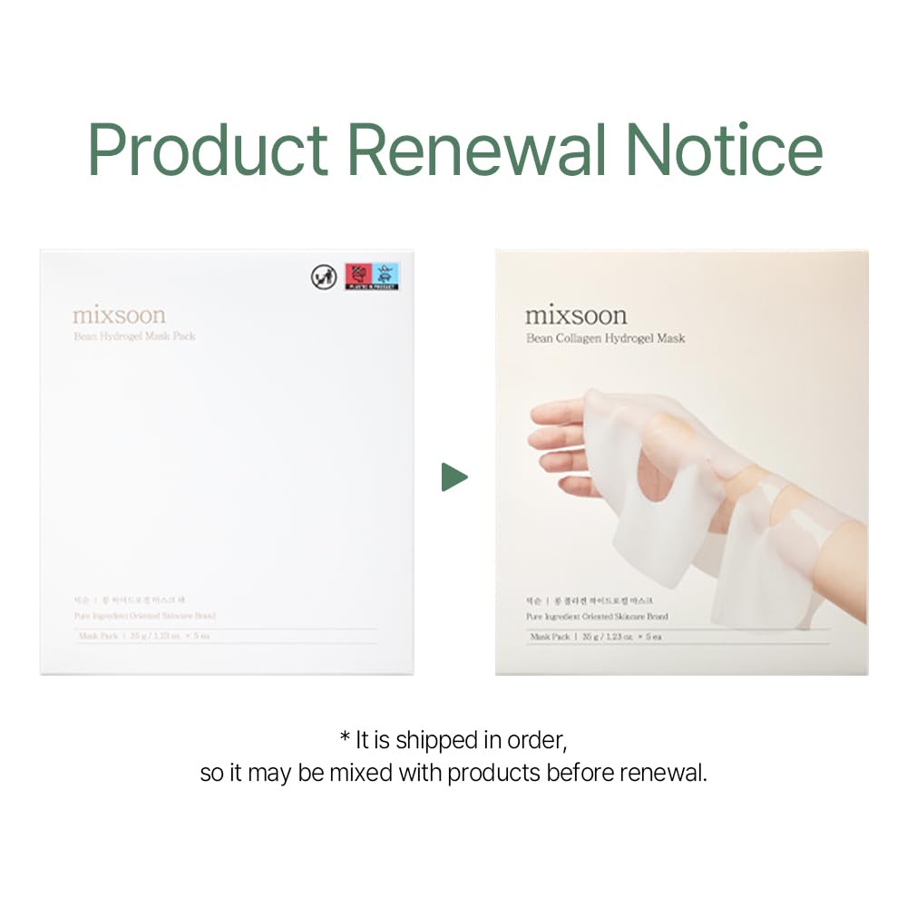 mixsoon Hydrogel Collagen Mask application on skin