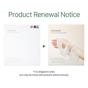 mixsoon Hydrogel Collagen Mask application on skin
