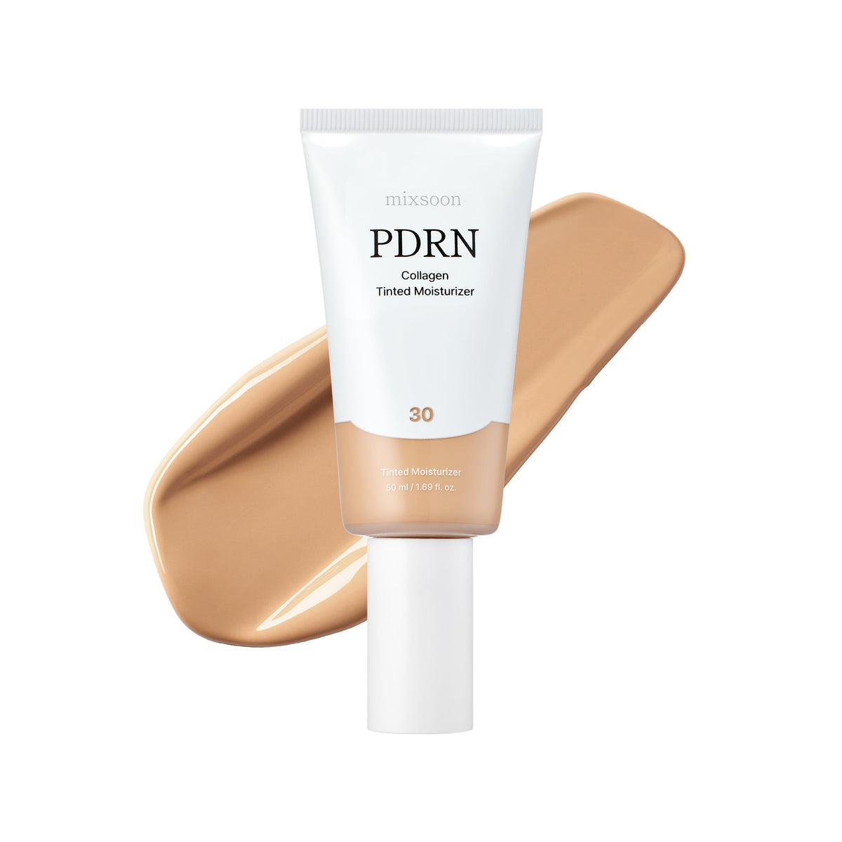 mixsoon PDRN Collagen Tinted Moisturizer front view with packaging