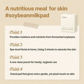 mixsoon Soybean Milk Pad with soybean fermentation extract