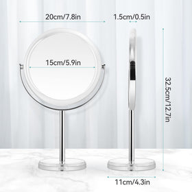 MIYADIVA 20X Magnifying Makeup Mirror side view showing support pole