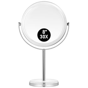 MIYADIVA 30X magnifying makeup mirror front view