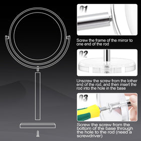 MIYADIVA makeup mirror in bathroom setting