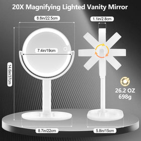 MIYADIVA Makeup Mirror in use for makeup application