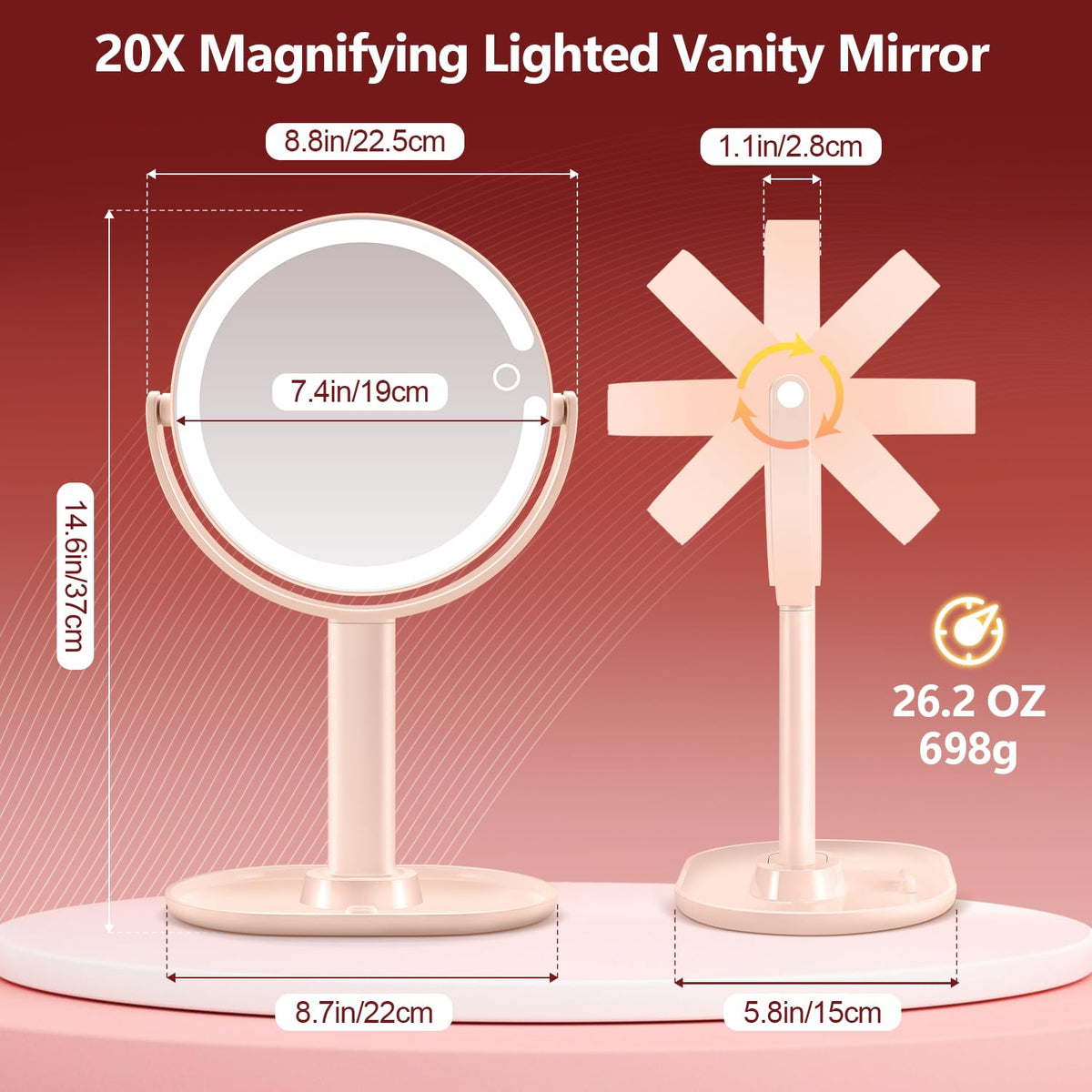 MIYADIVA Makeup Mirror packaging display