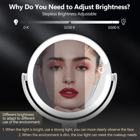 MIYADIVA Makeup Mirror with 80 LED lights