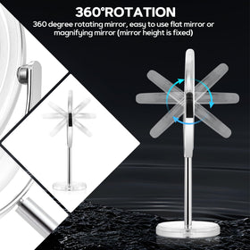 MIYADIVA makeup mirror with elegant design on desk