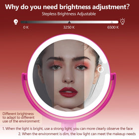 MIYADIVA Makeup Mirror with phone holder feature