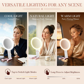 MIYADIVA Travel Makeup Mirror compact size for travel