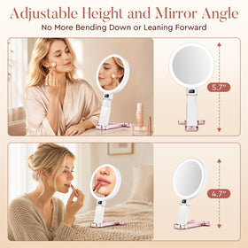 MIYADIVA Travel Makeup Mirror with flexible angles