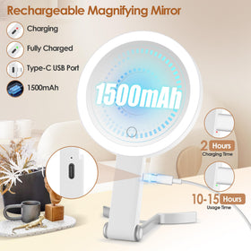 MIYADIVA Travel Makeup Mirror with included tweezer