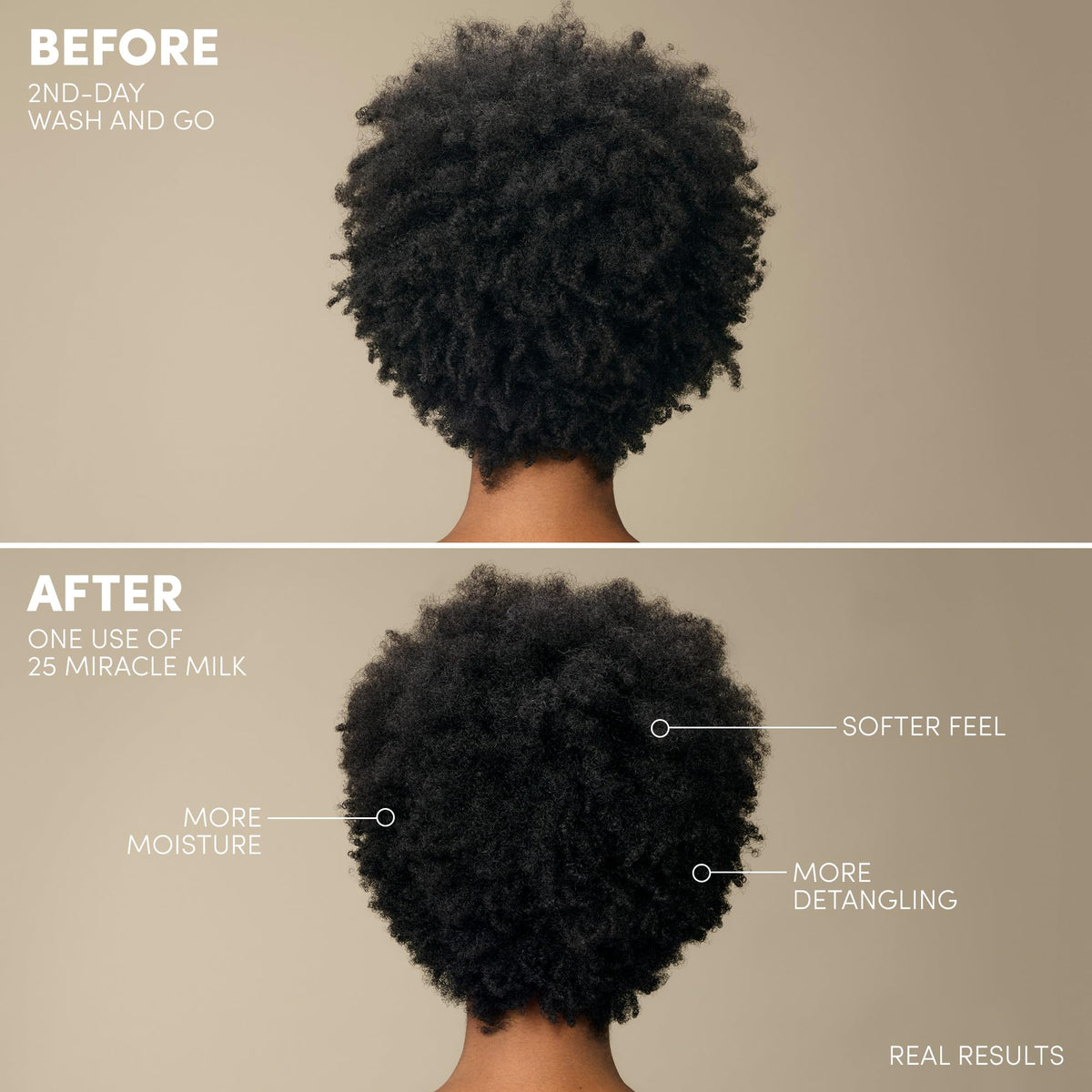 Mizani 25 Miracle Milk Leave-in Conditioner on a bathroom counter