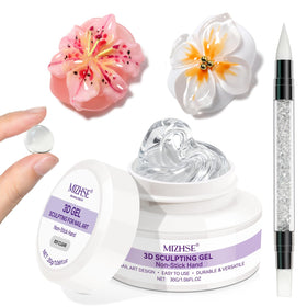 MIZHSE 30g 3D Gel Nail Art Clear Sculpting Gel front view