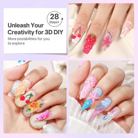 MIZHSE 30g 3D Gel Nail Art Clear Sculpting Gel packaging