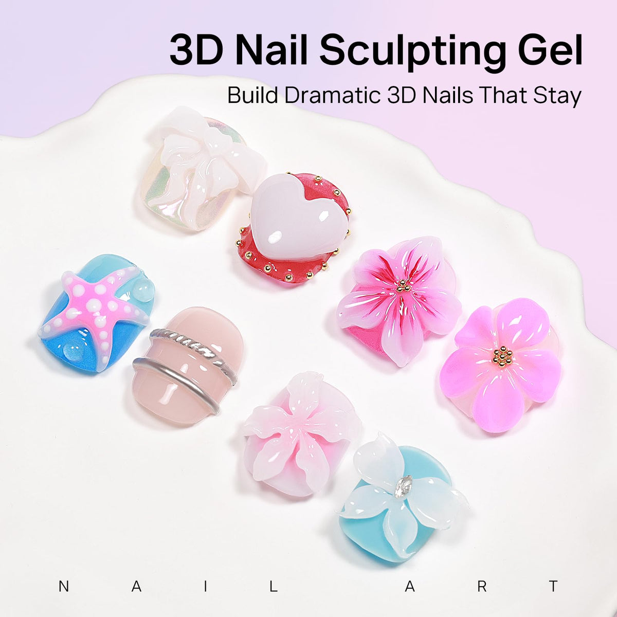 MIZHSE 3D Gel Nail Art Sculpting Gel 30g texture close-up
