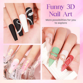 MIZHSE 3D Gel Nail Art Sculpting Molding Gel with double-head pen