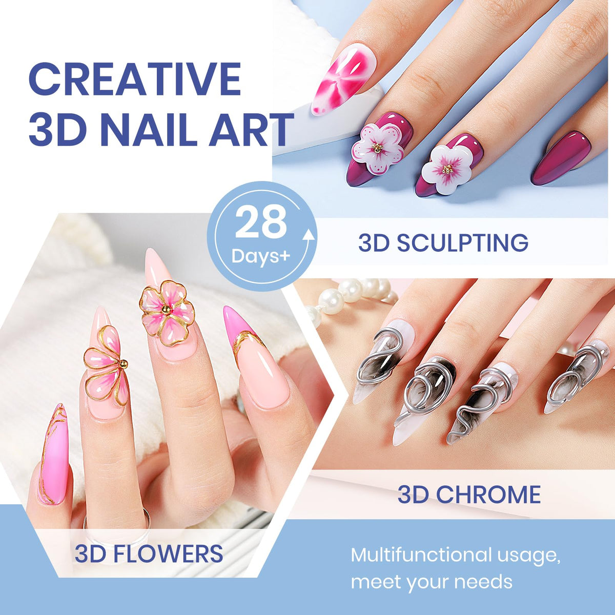 MIZHSE 3D Sculpting Gel Kit packaging front view