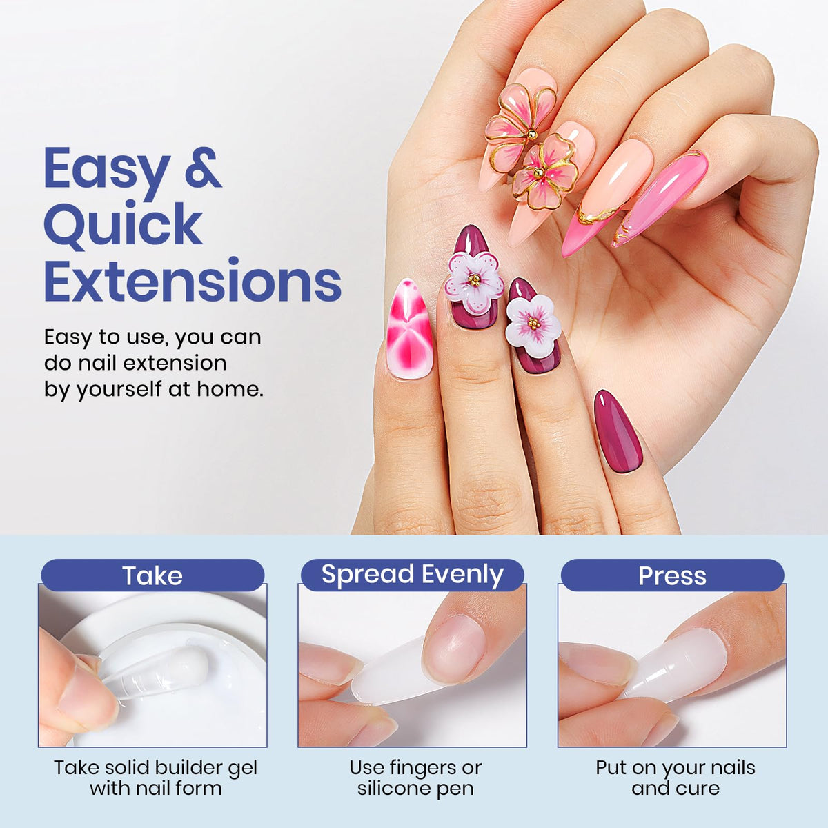 MIZHSE nail mold and nail forms included in the kit