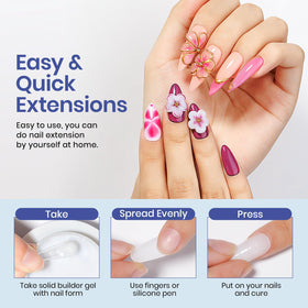 MIZHSE nail mold and nail forms included in the kit