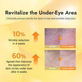 MIZON 24K Gold Snail Mucin Under Eye Patches application process
