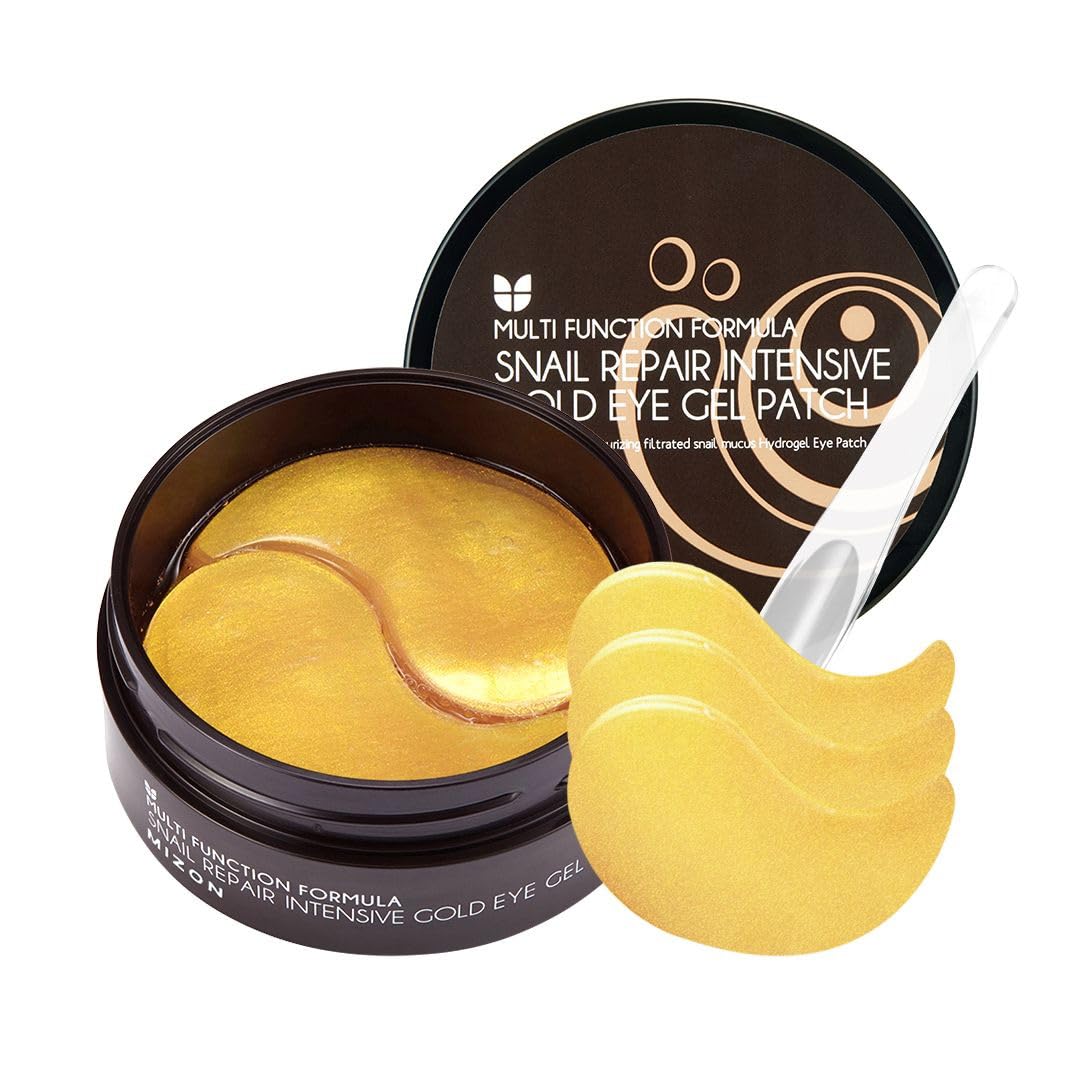 MIZON 24K Gold Snail Mucin Under Eye Patches packaging front view