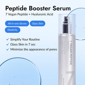 MIZON 7 Vegan Peptide support Serum application on skin