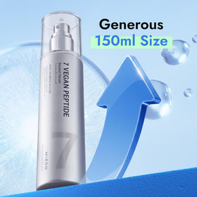 MIZON 7 Vegan Peptide support Serum texture on hand