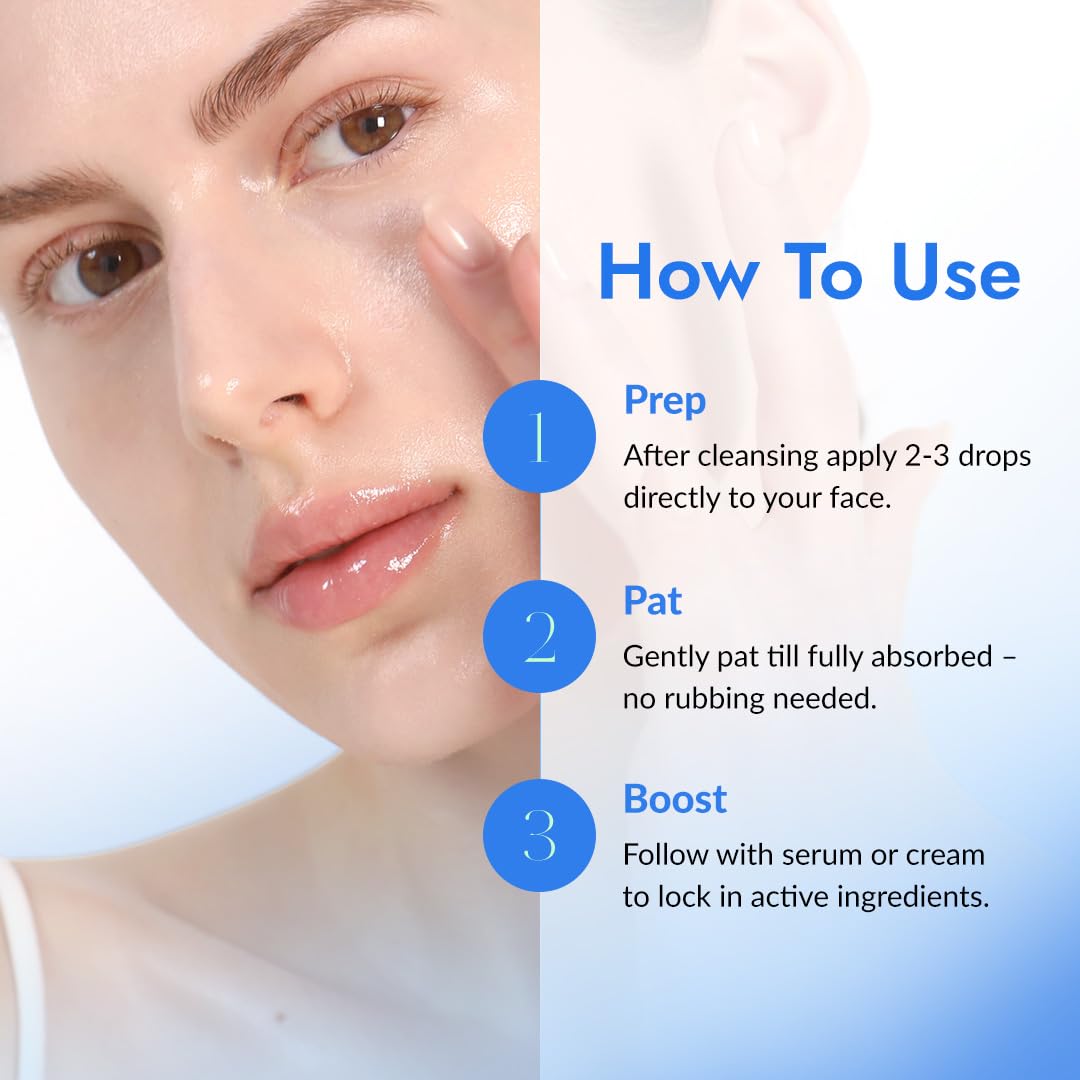 MIZON 7 Vegan Peptide support Serum with other skincare products