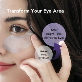 MIZON Marine Collagen Eye Gel Patch showing hydrogel texture