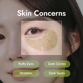 MIZON Phyto Plump Collagen Eye Gel Patch in use