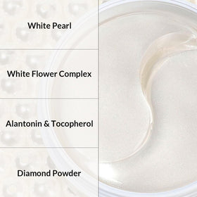 MIZON Pure Pearl Eye Gel Patch on a model's face