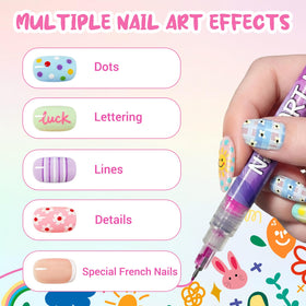 MKNZOME nail art pens showing vibrant ink colours