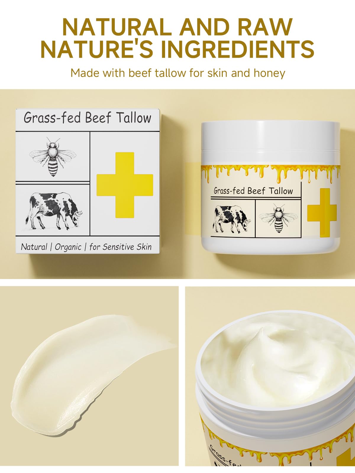mkzea Beef Tallow Moisturizer ingredients list