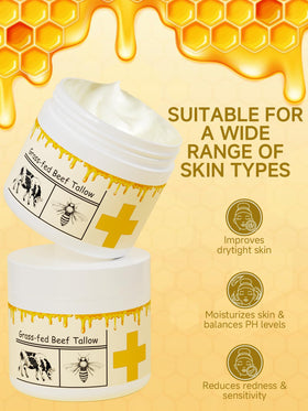 mkzea Beef Tallow Moisturizer with Honey packaging