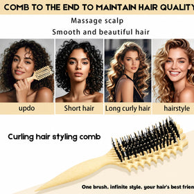 MMBVSZ Curly Hair Brush in a hair care routine